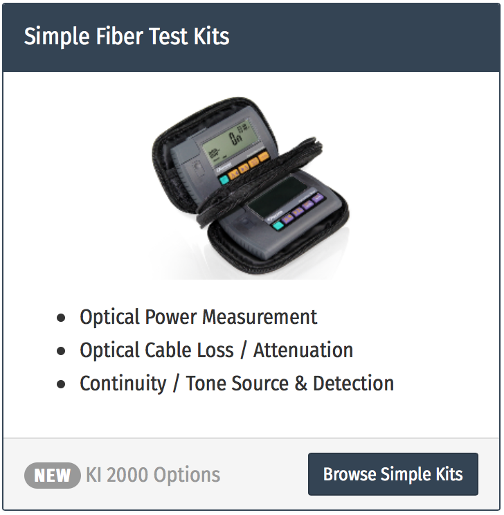test fibra optica
